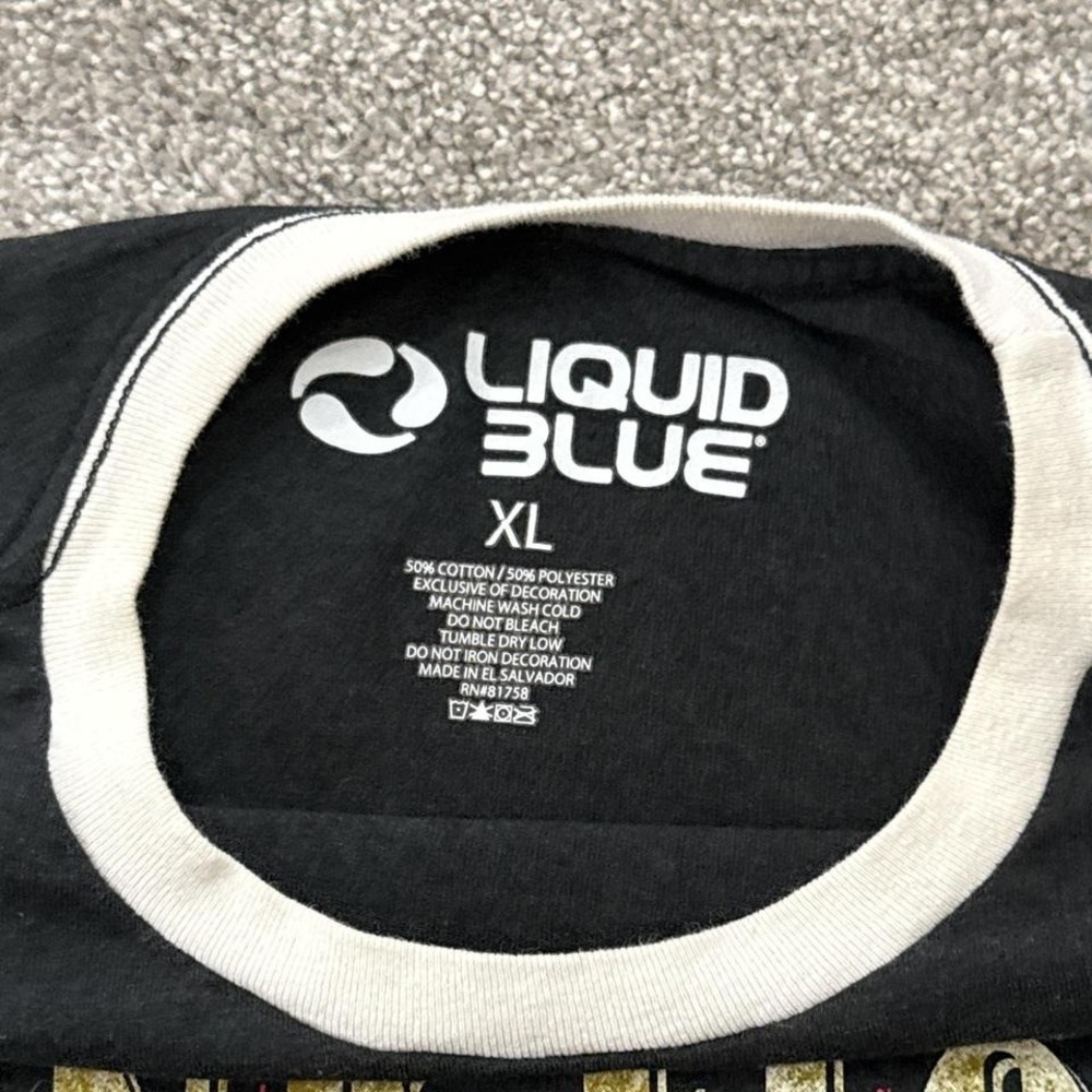 Pink Floyd Liquid Blue Dark Side of the Moon XL Retro Graphic Tee - Picture 3 of 6